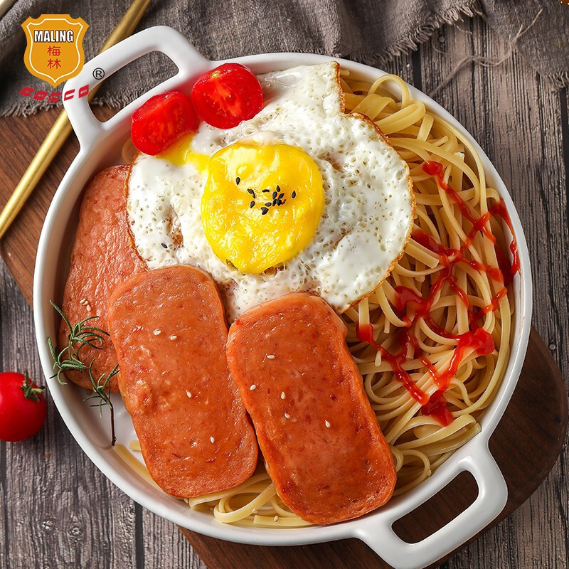 COFCO Merlin Lunch Meat Canned 340g Instant Hot Pot Instant Noodles