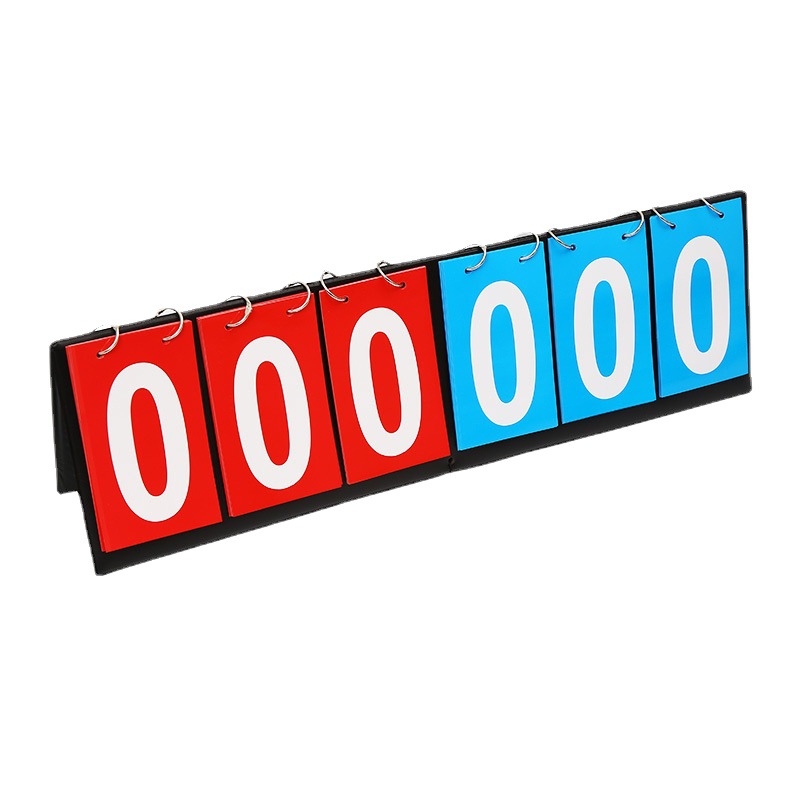 Manufacturers wholesale a variety of pu leather material flipper four-digit scoreboard can be printed with logo