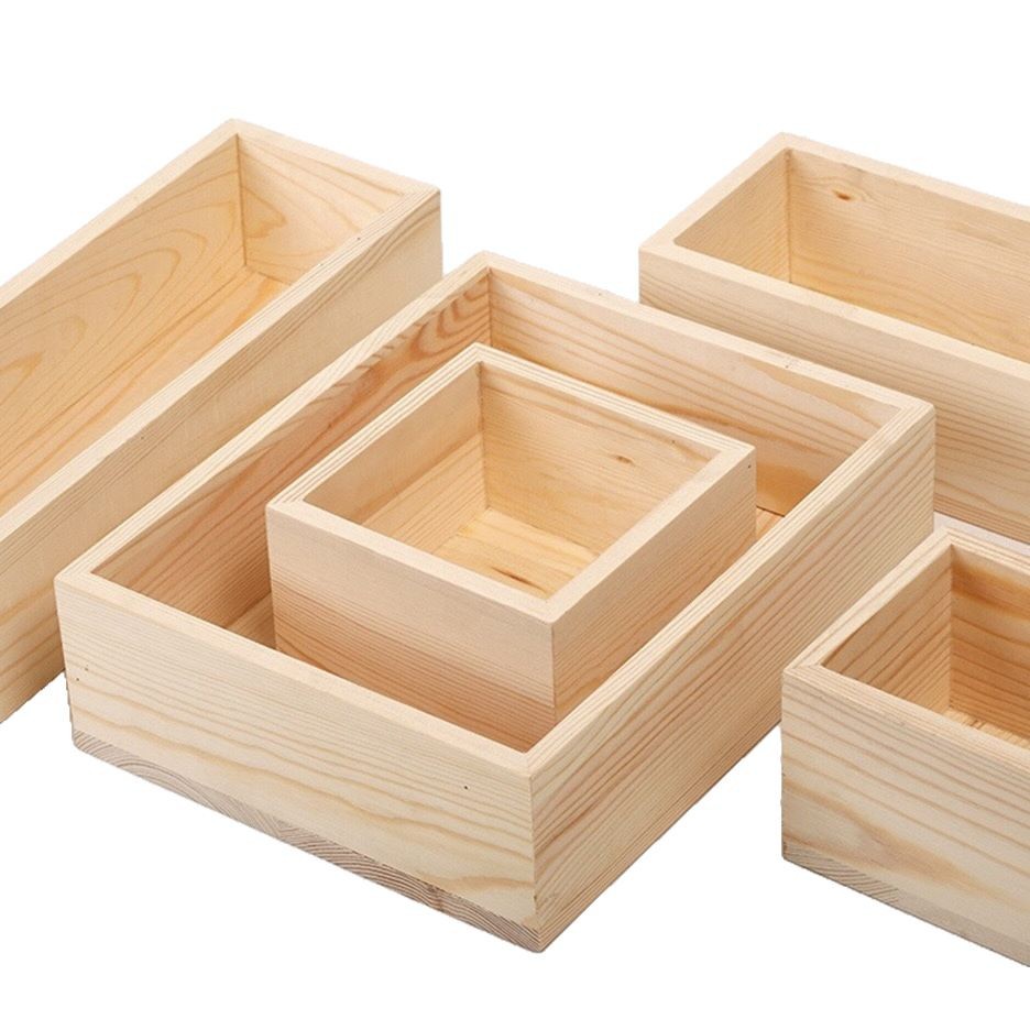 Customized Wooden Box, Red Wine Box, Tea Jewelry Box, Custom-Made Wholesale Pine Walnut Cross-Border Storage Box