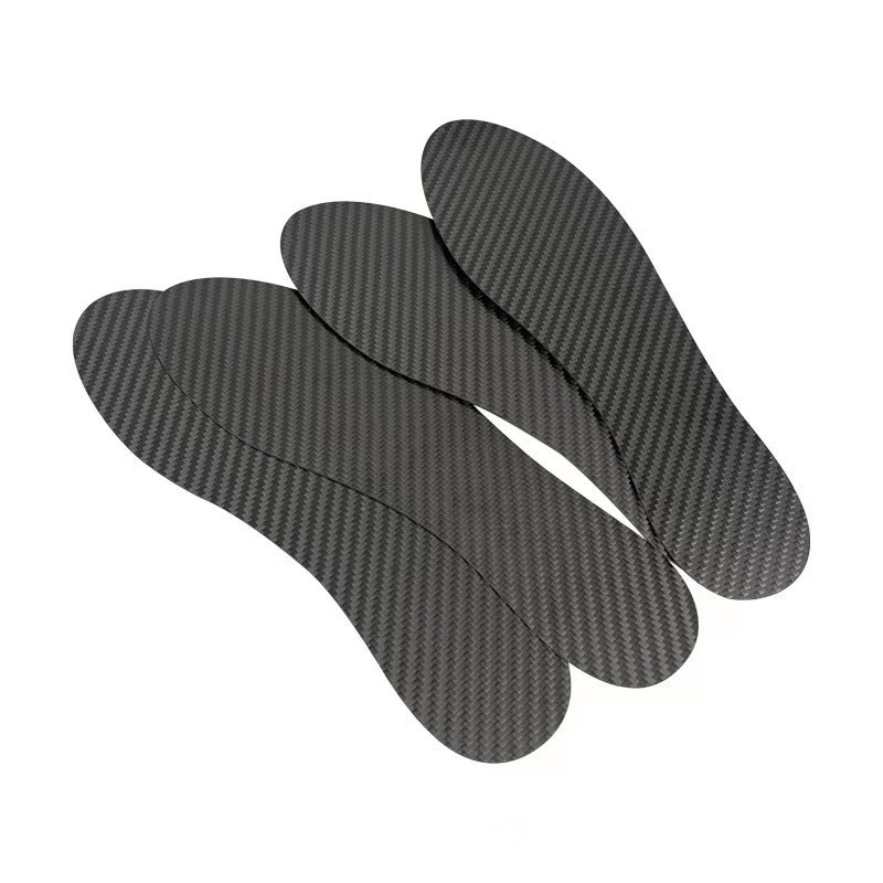 3K Carbon Full-Length Carbon Insoles Cnc Processing Adult Arch Support Carbon Fiber Foot Pads Wholesale Lightweight Shock Absorption