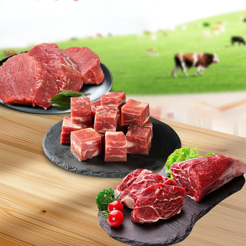 Свежие говяжьи сухожилия Aikbaier, желтое мясо задней ноги, оптовая продажа для общественного питания