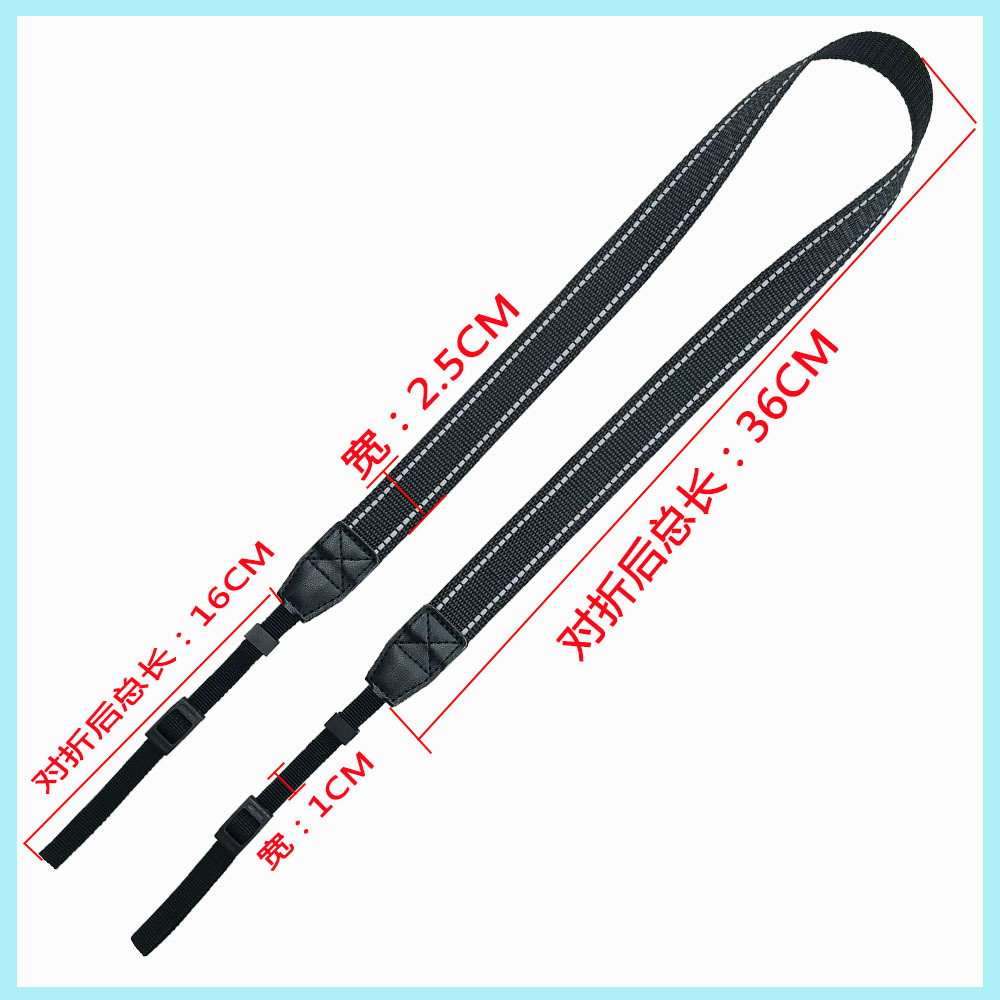 Factory in stock Reflective Camera Shoulder Strap Neutral Decompression SLR Camera Strap Micro Single Camera Reinforced Crossbody Strap