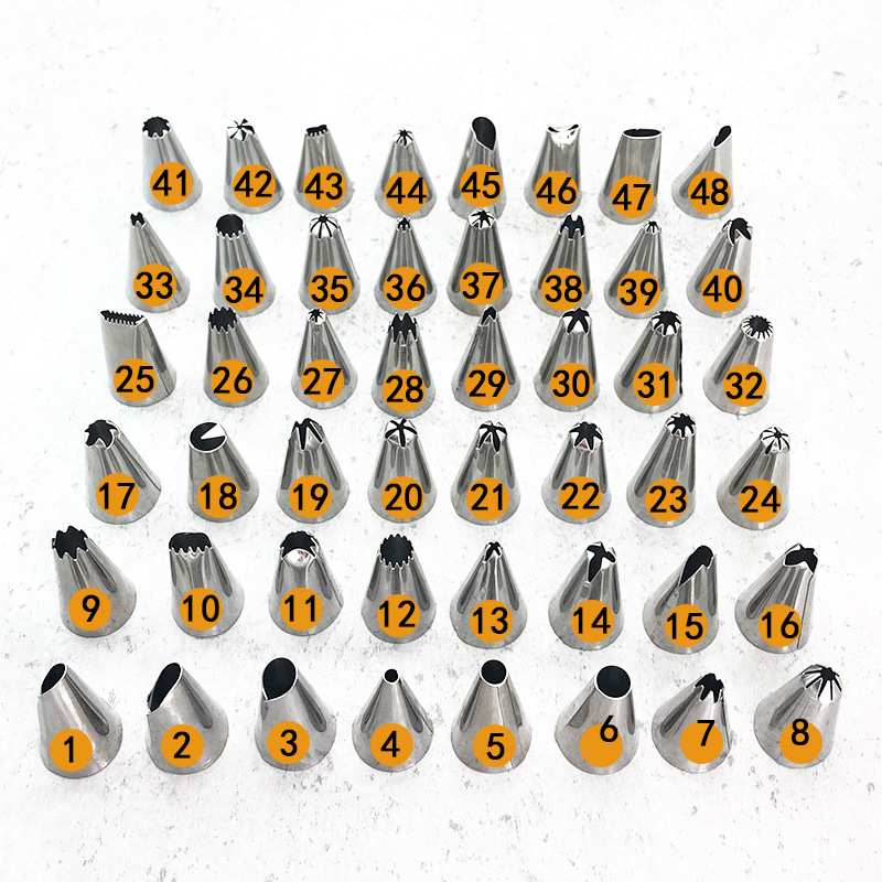 Полный набор насадок из нержавеющей стали, для украшения тортов, инструменты