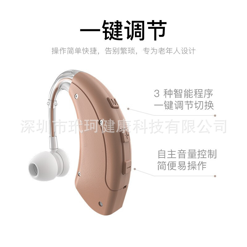 Hearing Aid Special for the Elderly Deafness Back-of-ear Wireless Charging Headset Invisible No Noise No Debugging Noise Reduction Explosions