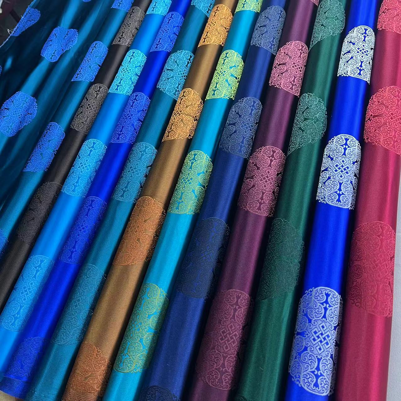 National Style Top, Mongolian Robe, Ruyi Group Vest, Cheongsam Vest, Yarn-Dyed High-Precision Brocade Silk Fabric