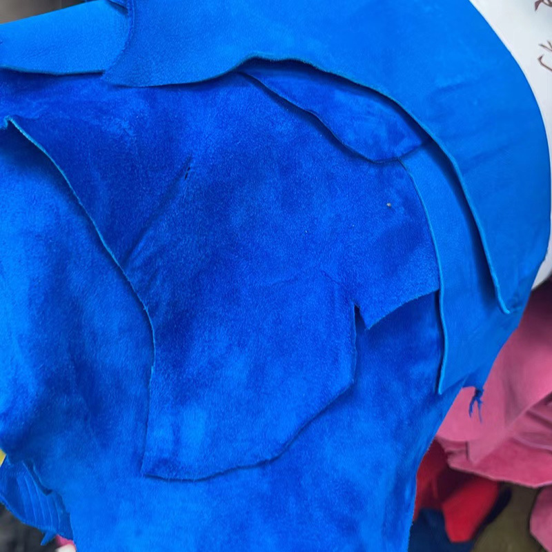 Genuine Goatskin Suede Goatskin Spot Wholesale 0.8mm Light and Soft Shoe Materials Clothing Goatskin Suede Goatskin