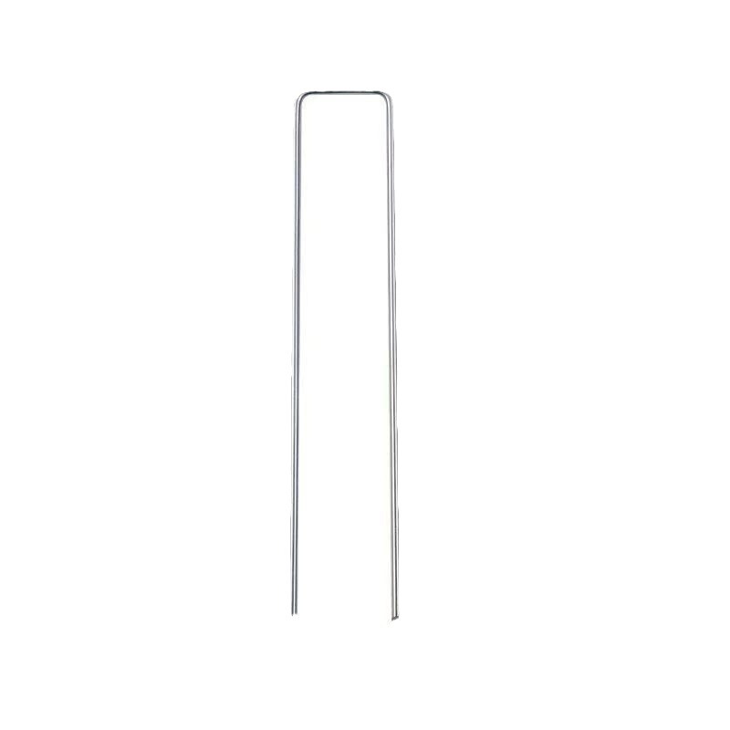U-shaped nail gardening ground cloth nail mulching film floor fixing U-shaped ground nail outdoor tent fixing firm anti-inclined tip galvanized