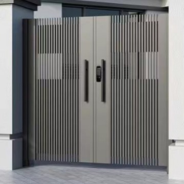 Factory new aluminum alloy gate Villa courtyard gate community Electric Double Door new Chinese aluminum art gate