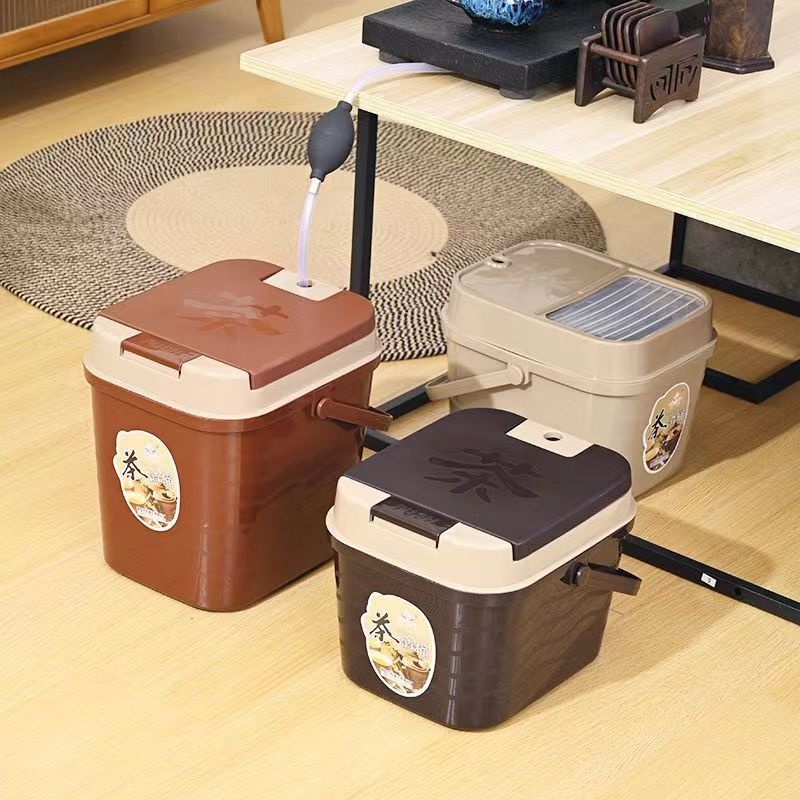 Ведро для чайных остатков, чайный ведро, домашние аксессуары для кунг-фу чая, ведро для сточных вод, пластиковое мусорное ведро, ведро для фильтрации чая, маленькое ведро для чая