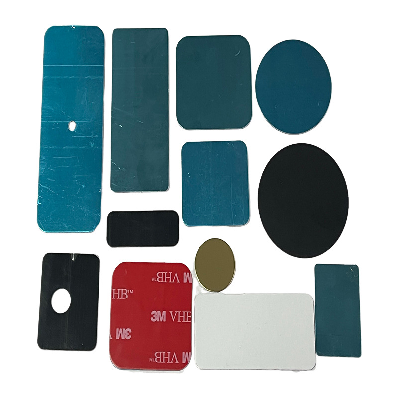 Long strip magnetic iron sheet cabinet rectangular wardrobe lamp magnetic sheet electrophoresis black round iron sheet long strip iron sheet