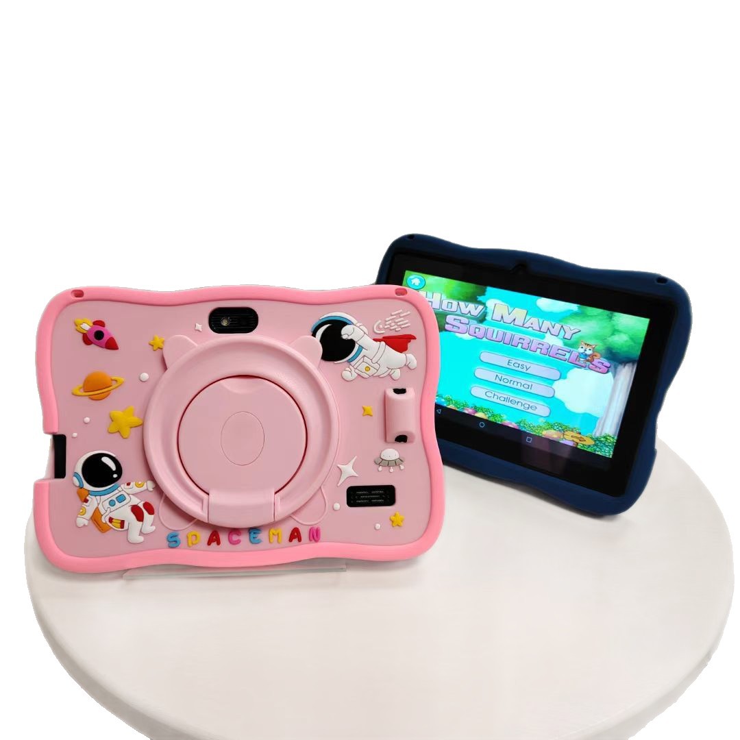New 7-inch Cartoon Children's Tablet IPS Screen with IWAWA Parental Control Drop Protection Handwriting Smart