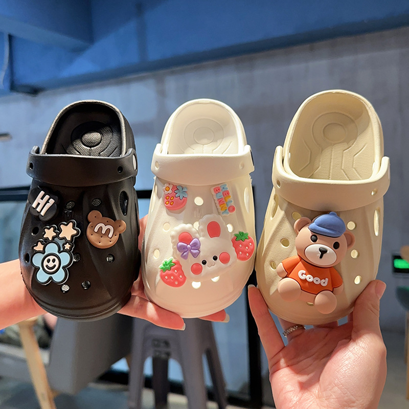 Новые мультяшные EVA детские тапочки, домашние, нескользящие, дезодорирующие, для мальчиков