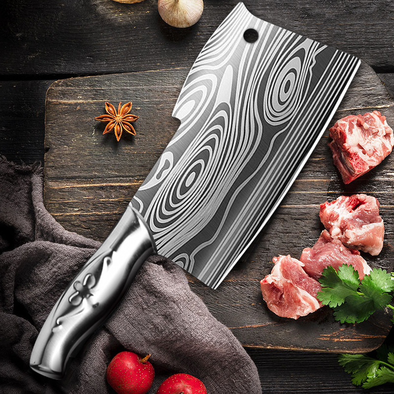 E-Commerce bone chopping knife bone chopping knife forging bone cutting knife household kitchen knife cutting dual-purpose kitchen knife butcher knife in stock
