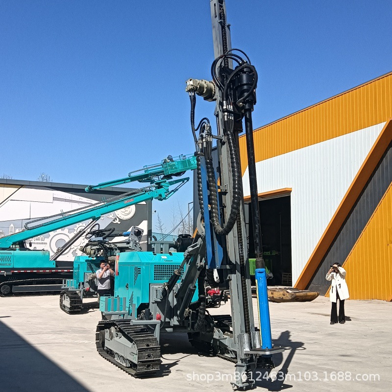 Photovoltaic Pile Driver Diesel Hole Drilling Machine Small Crawler Auger Drilling Machine Solar Photovoltaic Drilling Machine