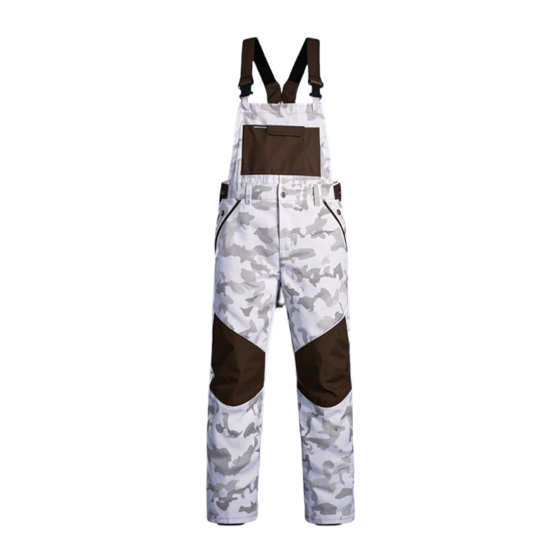 Индивидуальные белые камуфляжные охотничьи подтяжки, водонепроницаемые, утолщенные, белые камуфляжные охотничьи брюки