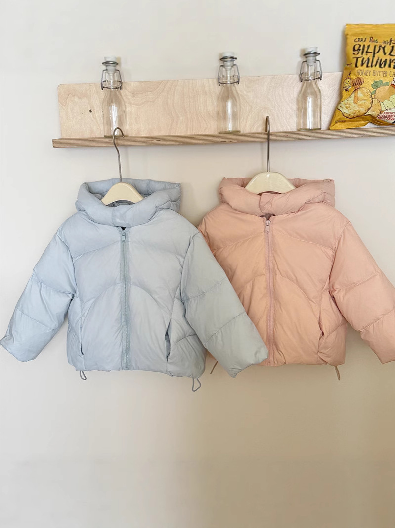 Children's Foreign Trade down Jacket 2025 Autumn and Winter New Korean Style Boys and Girls White Duck down Hooded Outerwear