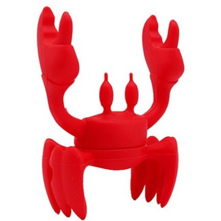 Посуда для краба красная кросс-граничная горячая продажа силиконовый держатель для ложки термостойкая подставка нескользящая подставка для ложки пароотвод для плиты