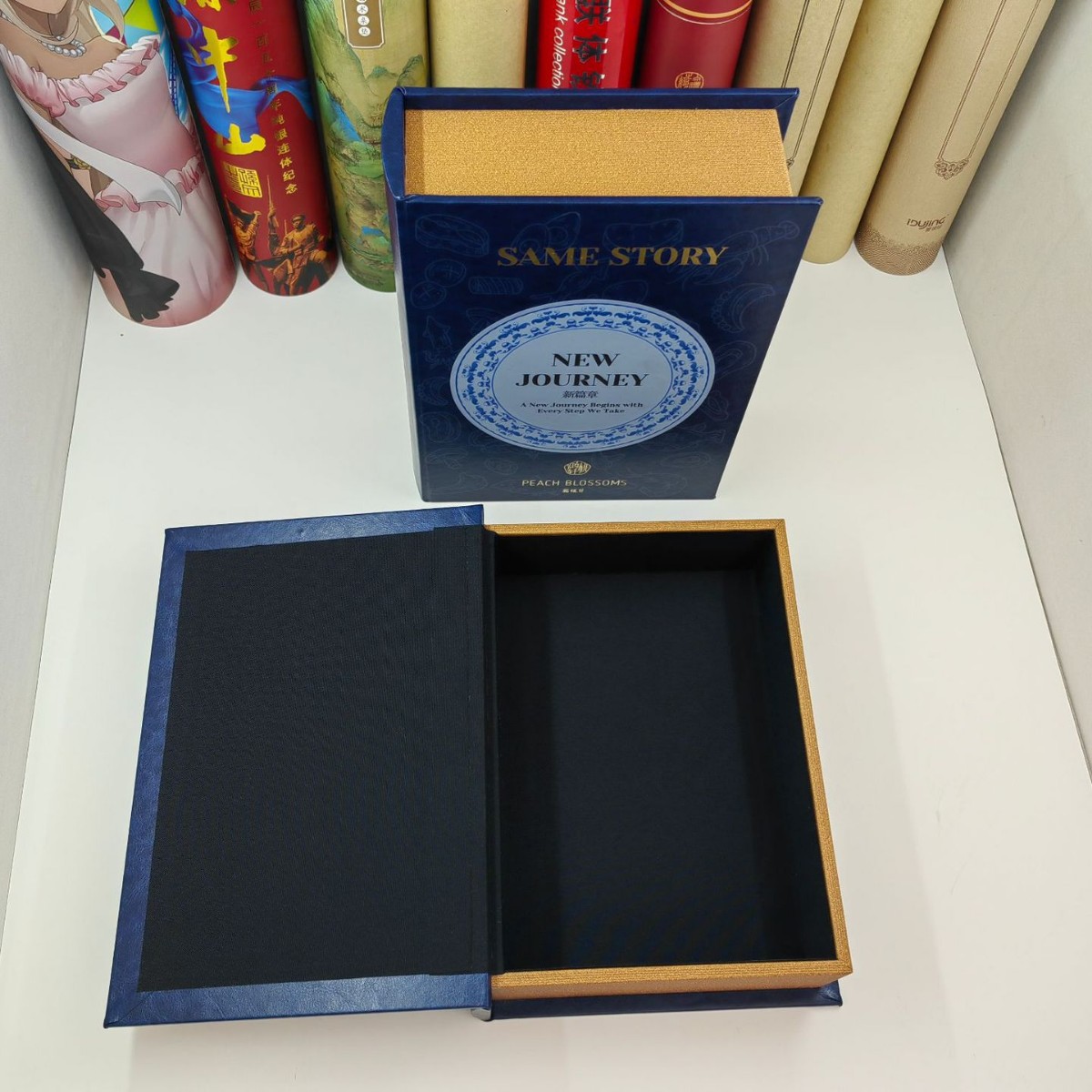 Leather Box Custom Prop Book Prop Box Leather Suitcase Leather Gift Box Genuine Leather Packaging Box Leather Pocket Fake Book Commemorative Coin Leather Box