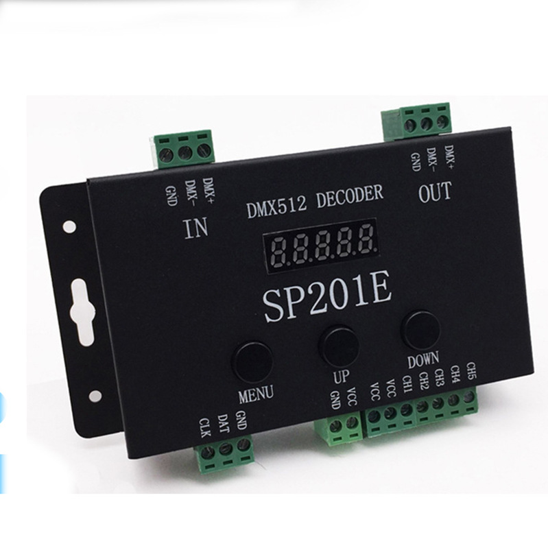 DMX512 декодер SP201E постоянный ток сценического освещения DMX512 контроллер