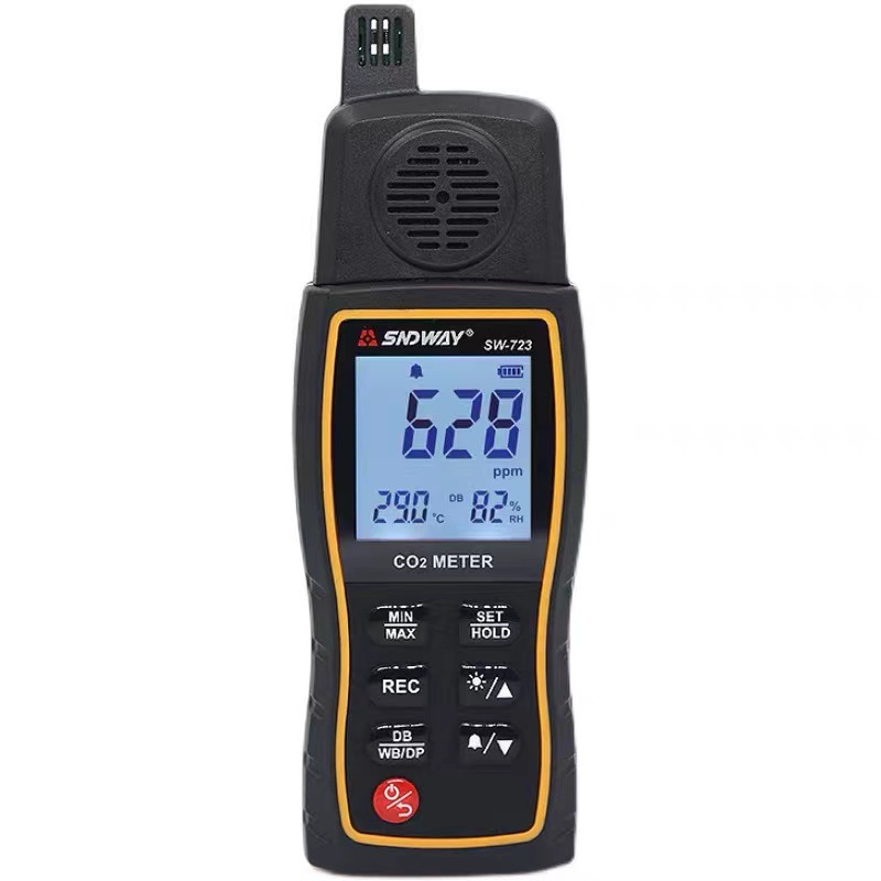 Shendawei SW-723 Carbon Dioxide Gas Detector Handheld Indoor Household Air CO2 Concentration Alarm