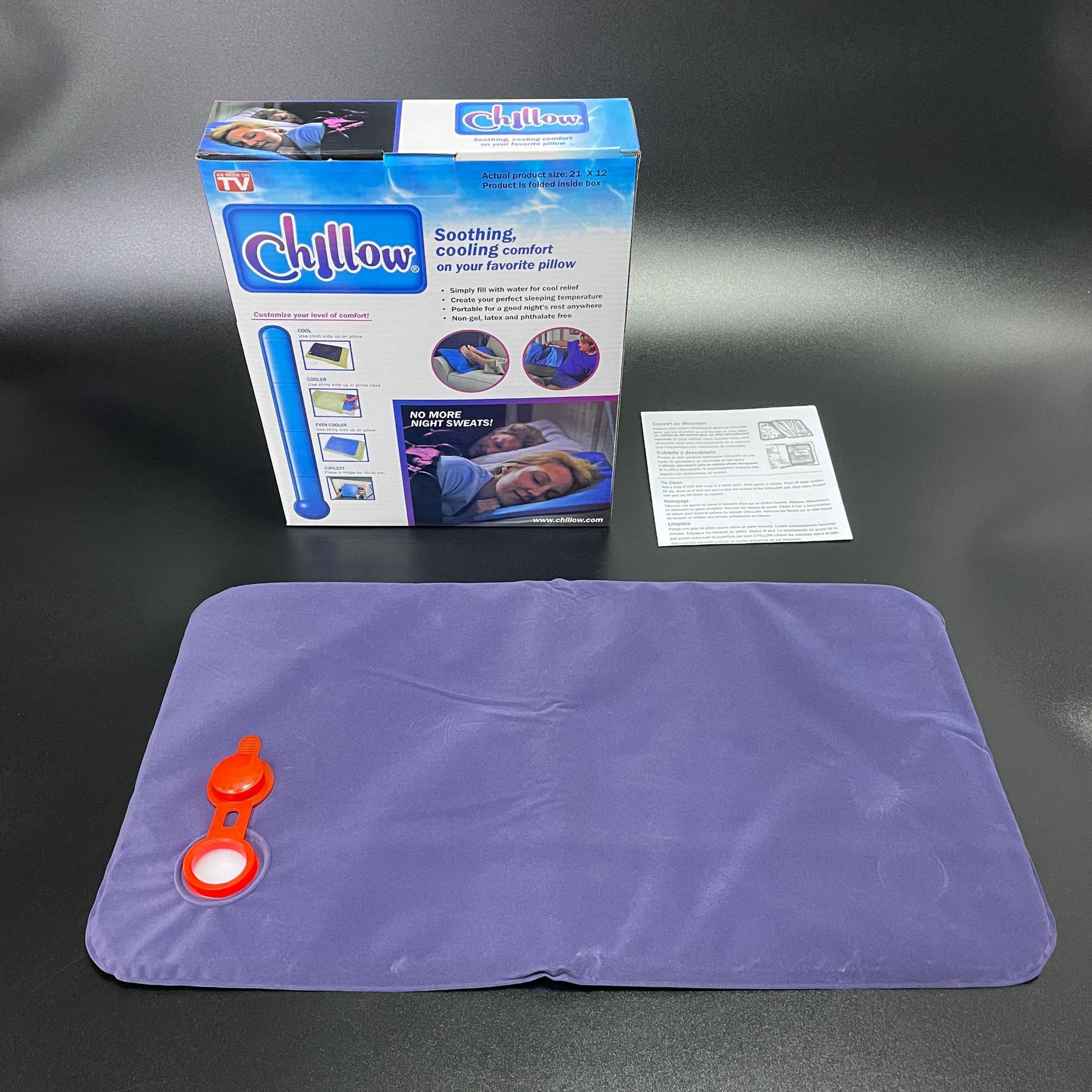 Amazon ice pillow Chillow pillow nap sleep ice pad cool summer cooling water injection bag spot