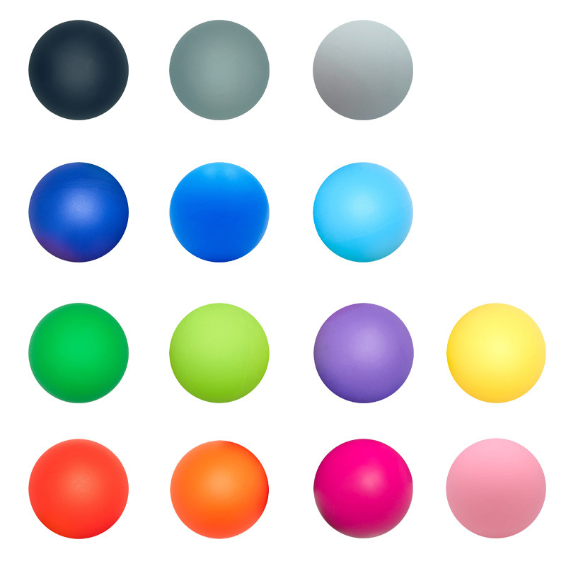 Silicone solid fascia ball 63mm massage ball hockey yoga ball rubber ball silicone ball LOGO printable
