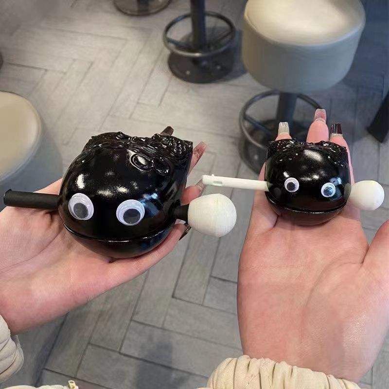 Decompression Small Wooden Fish Monk Wooden Fish Knock Percussion Instrument Decompression Wooden Fish Factory Straight Hair Meditation Carry-on Buddha Artifact