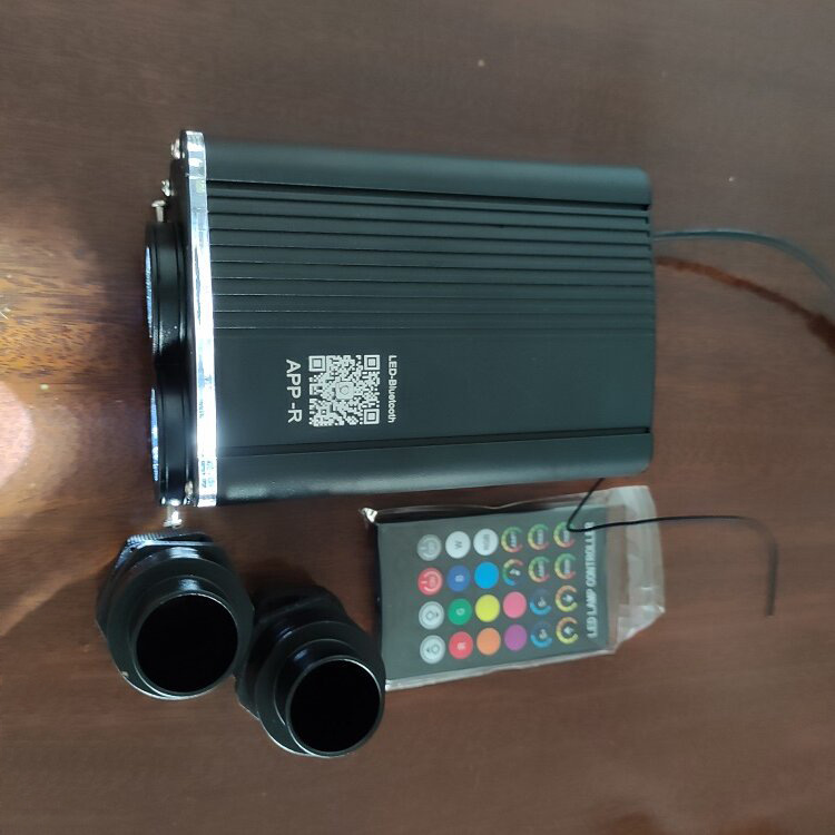 RF remote control star sky top light source PMMA fiber light with flashing light source machine crystal light emitter