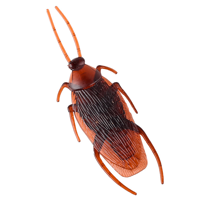 Halloween simulation cockroach April Fool's Day fake cockroach soft material realistic cockroach whole person Xiaoqiang trick toy wholesale
