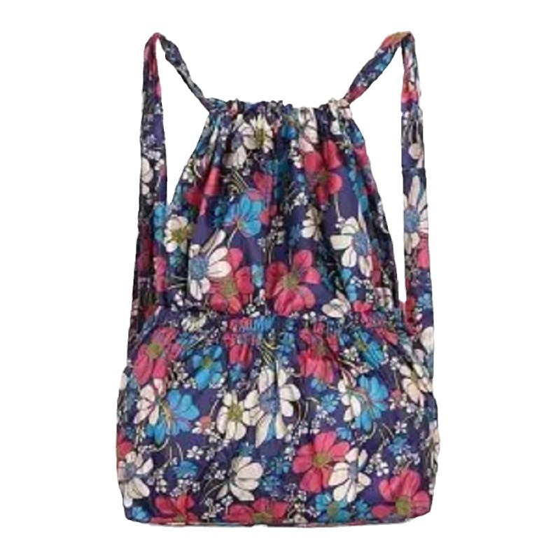 Cross-border backpack all-match nylon drawstring bag women's outdoor sports bag large capacity mummy bag backpack lightweight travel