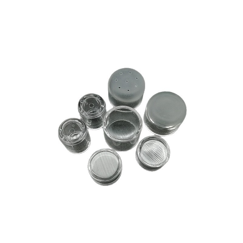 Dry burning type quartz glass cup frosted or transparent quartz glass cup small perforated quartz glass cup