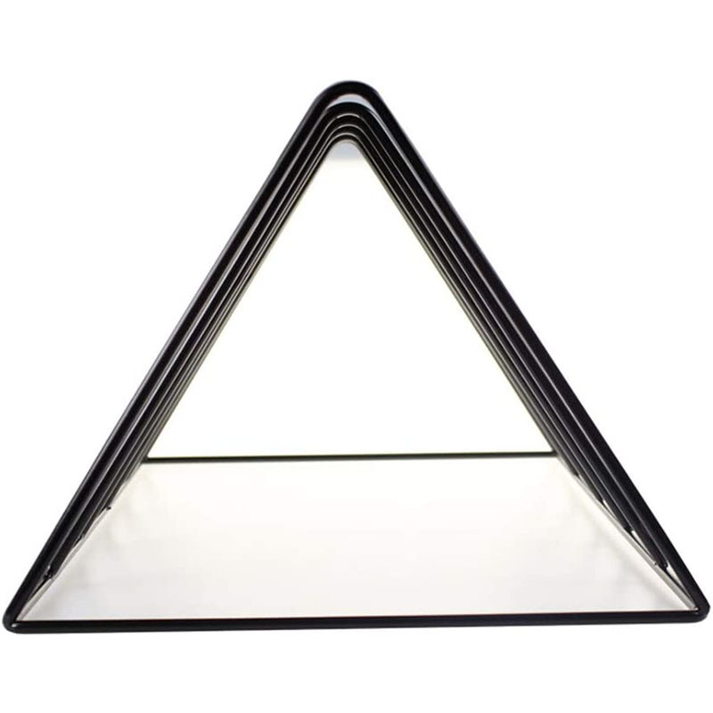 Record Storage Rack Vinyl Record Display Rack Iron Wire Triangle Fashion Vinyl Record Rack Office File Rack