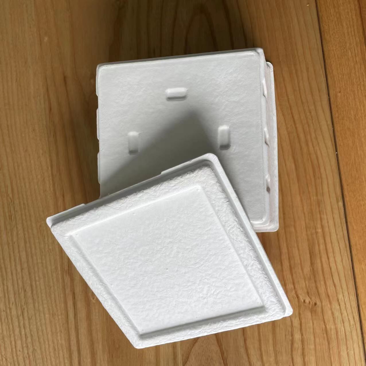 Chongqing Manufacturer Customized Pulp Molded Environmentally Friendly Containers Dry Pressed Pulp Upper and Lower Covers Gift Wrapping Paper Trays