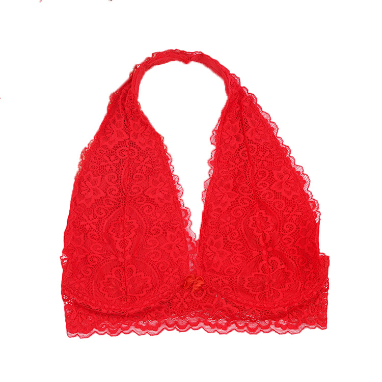 Cross-border lace bra no steel ring bra sexy fashion bra gathered underwear bre upper collection accessory breast