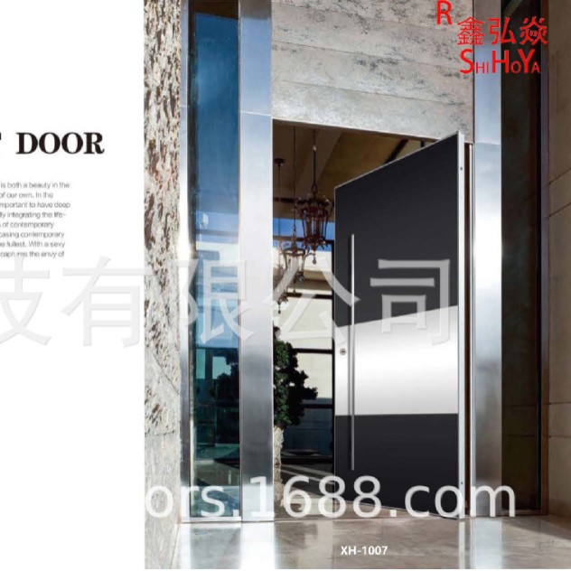 Supply of Eccentric Doors, Central Axis Doors, Export Eccentric Doors, Finely Carved Cast Aluminum Material, Glass Material, Stainless Steel Material