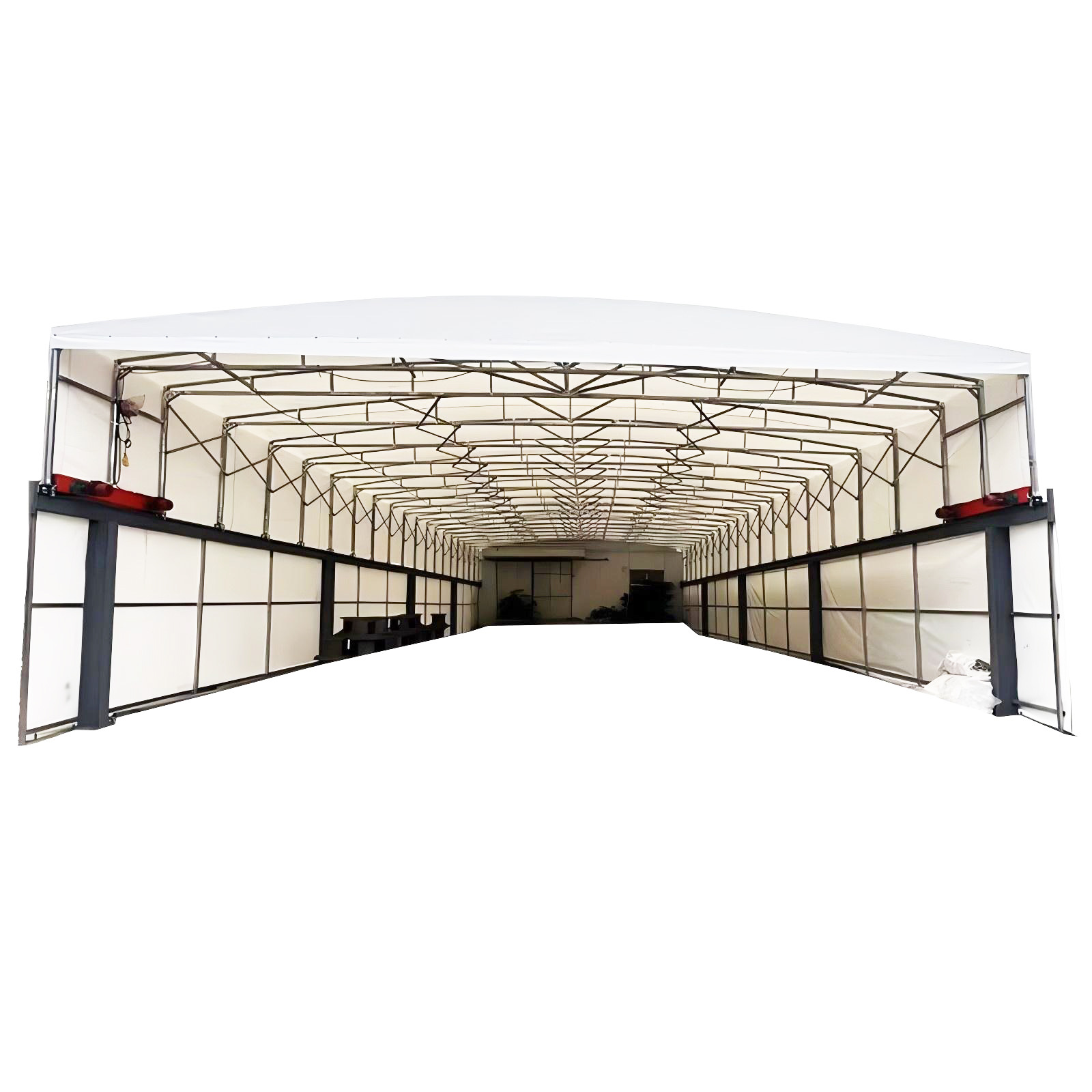 Customized Large Sliding Awning, Mobile Retractable Awning, Outdoor Electric Factory Warehouse Activity Tent, Basketball Court Tent