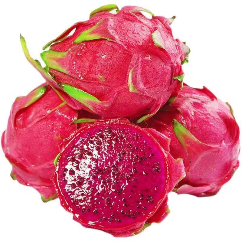 Гуанси драгон фрукт Красное сердце Целая коробка Свежая красная мякоть Красное сердце драгон фрукт 5 фунтов 4кг Упаковка Дропшиппинг