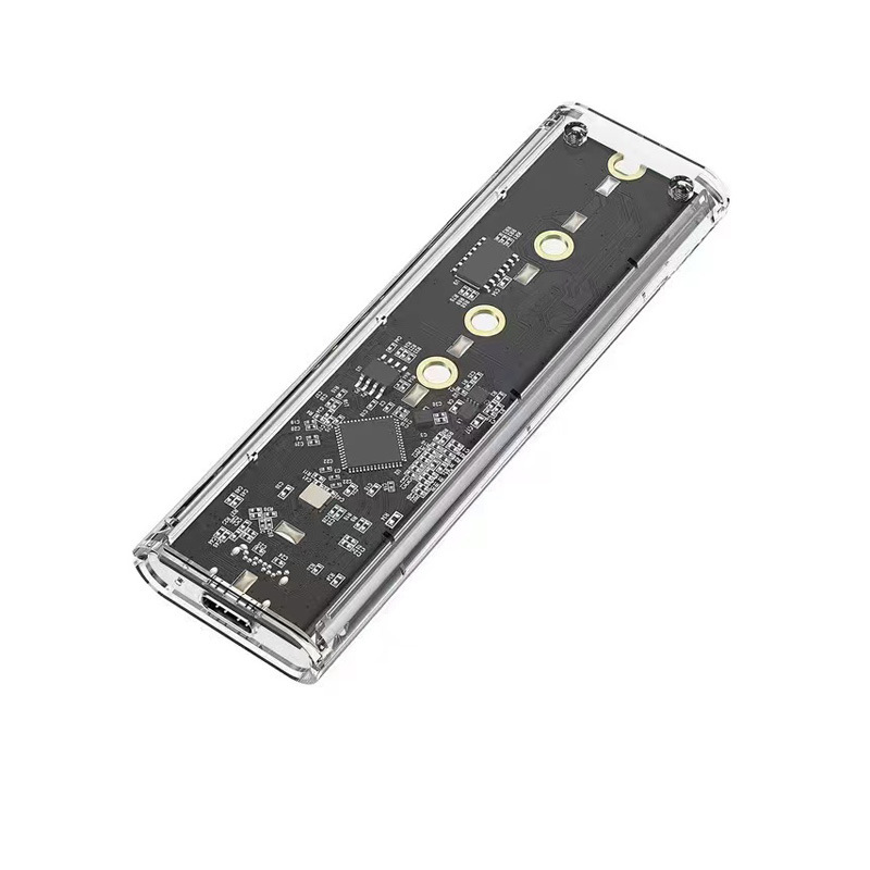 Usb3.1 Transparent M.2 Solid-State Ssd Mobile Hard Drive Box Type-C Nvme Ngff Pci Protocol Gen2