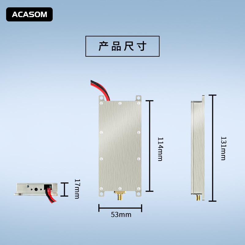 Частотный диапазон 100-200 МГц трехпроводной нитрид галлия + циркулятор керамический герметичный модуль 50W/60W