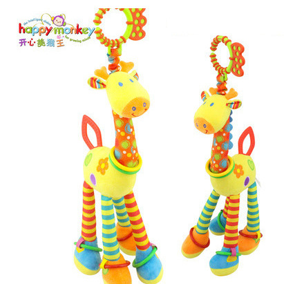 Погремушка для кроватки с мягкой игрушкой для детей до 1 года