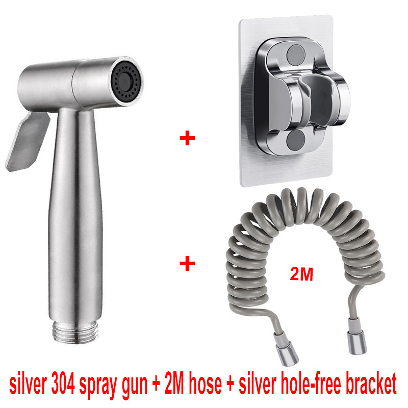 304 toilet spray gun toilet companion suit faucet flusher nozzle toilet toilet water gun high pressurization