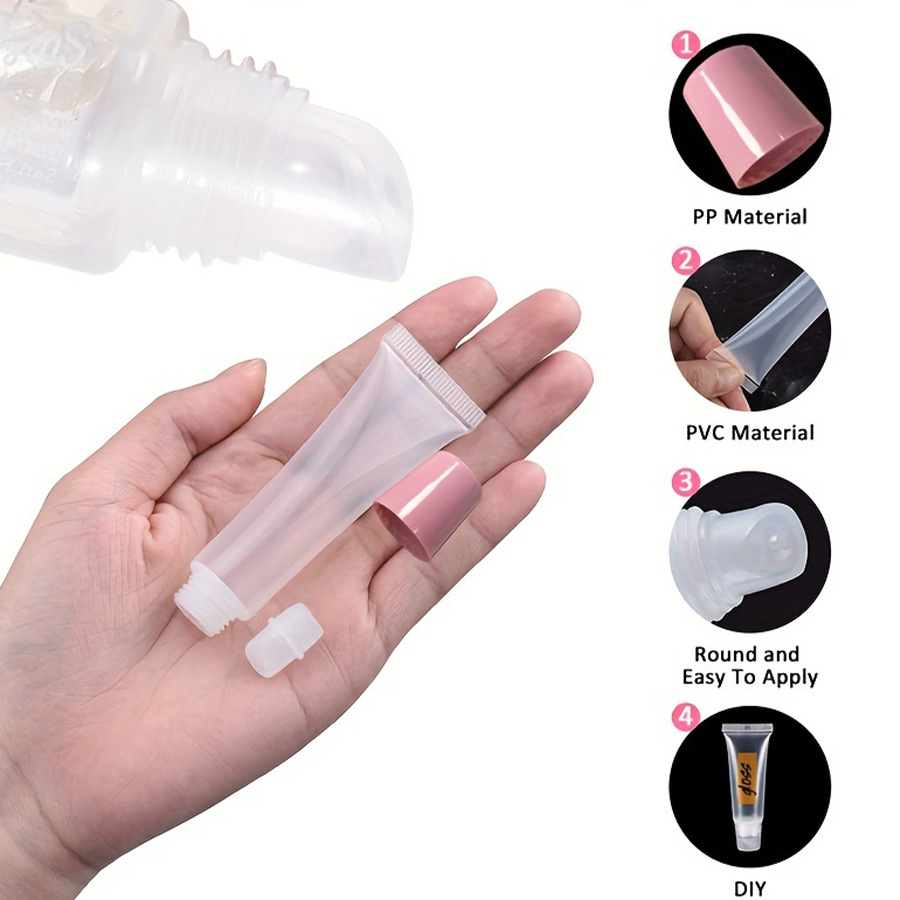 Cross-border Lipstick Lip Glaze Hose Bottling Cosmetic Small Sample Tube Lotion Foundation Liquid Hose Lipstick Tube