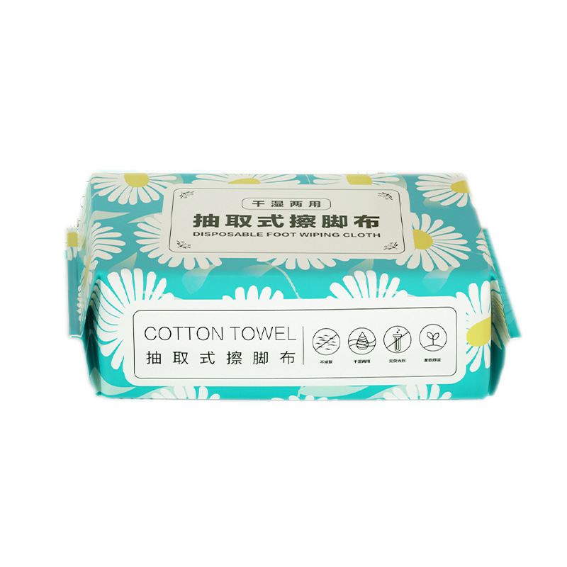 Wet and Dry Thickeneded Foot Towel Household Foot Cloth Absorbent Foot Wipe Paper Foot Bath Removable Disposable Free Shipping