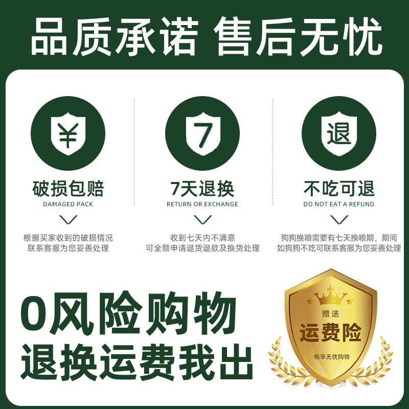 Worry-Free Trial Dog Food for Large and Small Size Dogss, 6 Kinds of Protein Full-Price Fresh Meat Dog Food for Kennels, Wholesale 1.5Kg10Kg