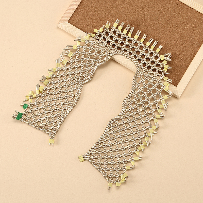 Foreign Trade Custom-Made Pu Handmade Rattan Woven Sandals Women's Upper Material Semi-Finished Upper Rattan Woven Upper Accessories