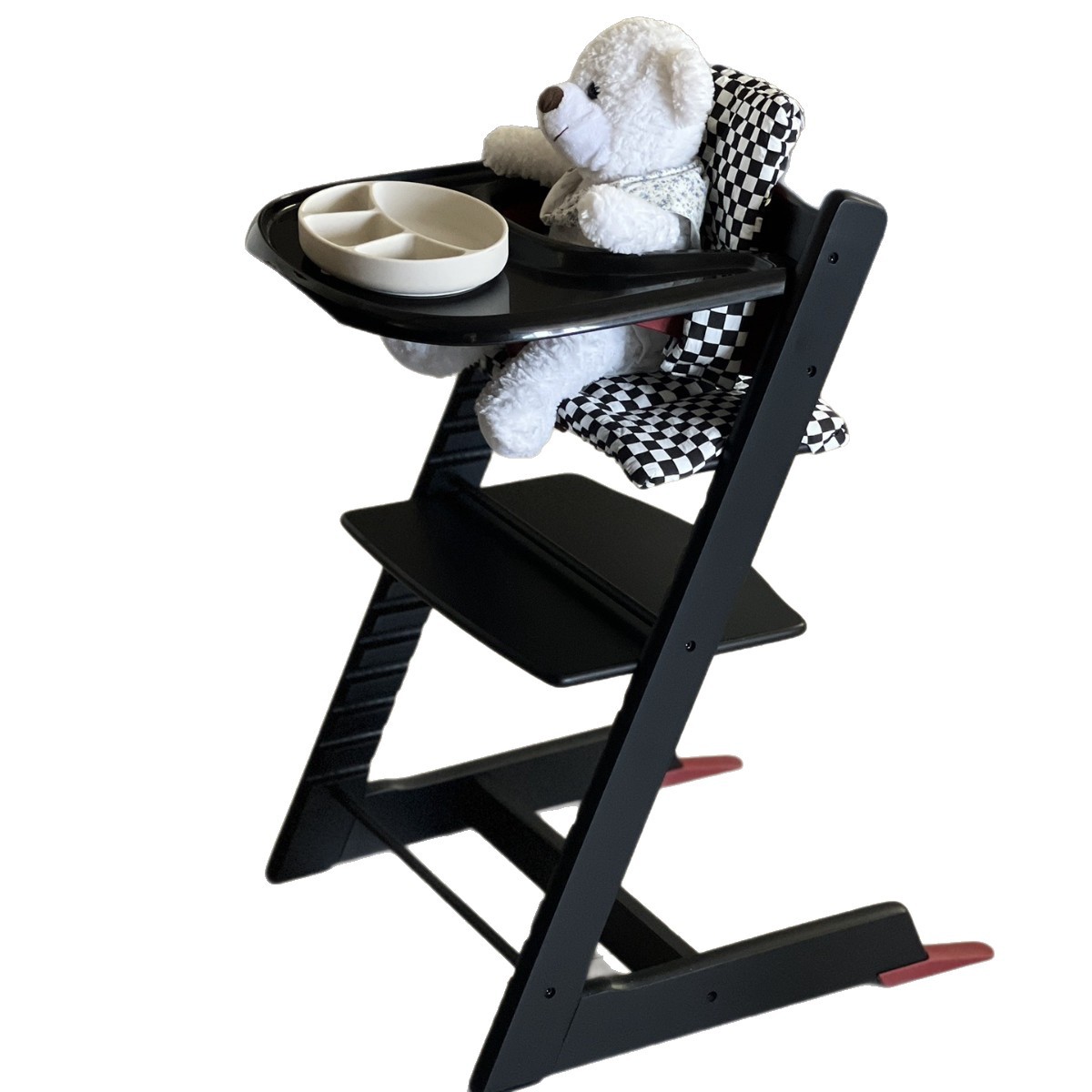 Children's Growth Chair, Baby Dining Chair, Solid Wood Dining Chair, Household Chair, Beech Wood, Multifunctional Baby Dining Chair