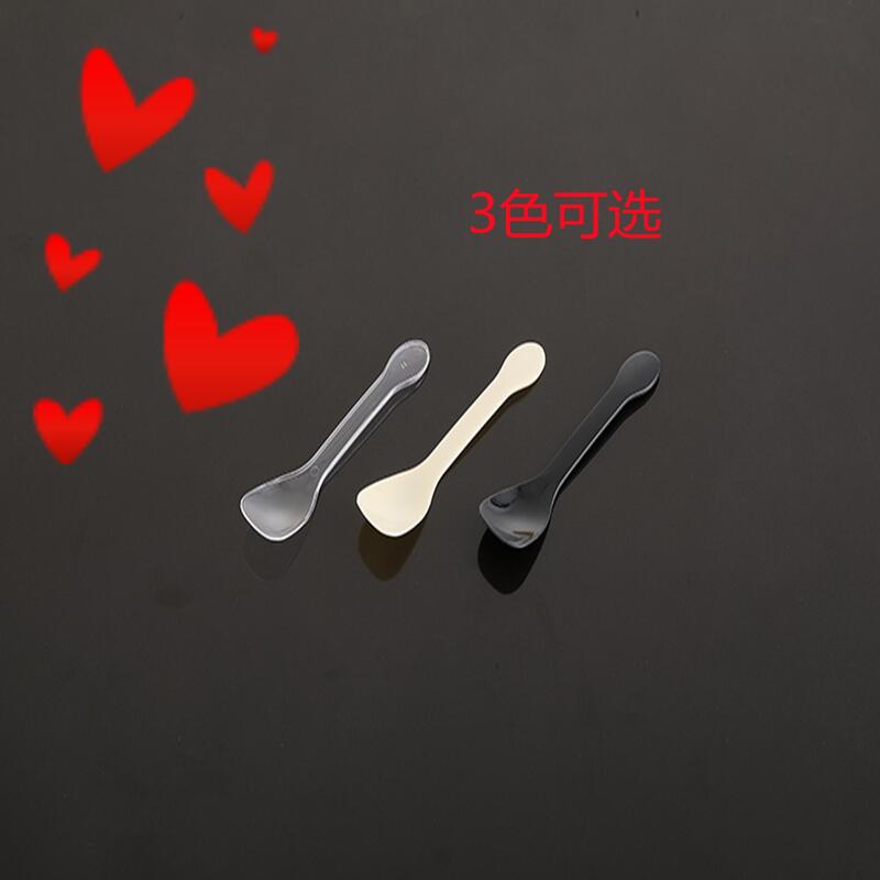 Factory spot wholesale disposable plastic spoon independent packaging transparent PS thick ice cream pudding yogurt spoon
