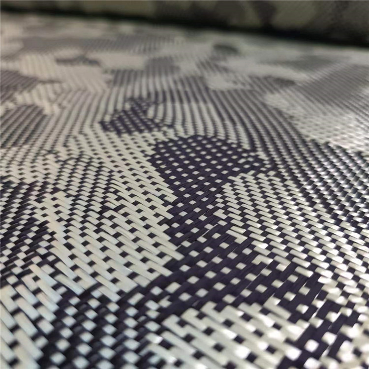 Factory Direct Sales 3K Twill Jacquard Carbon Fiber Camouflage Cloth Helmet Car Hood Mixed Carbon Fiber Cloth Wholesale
