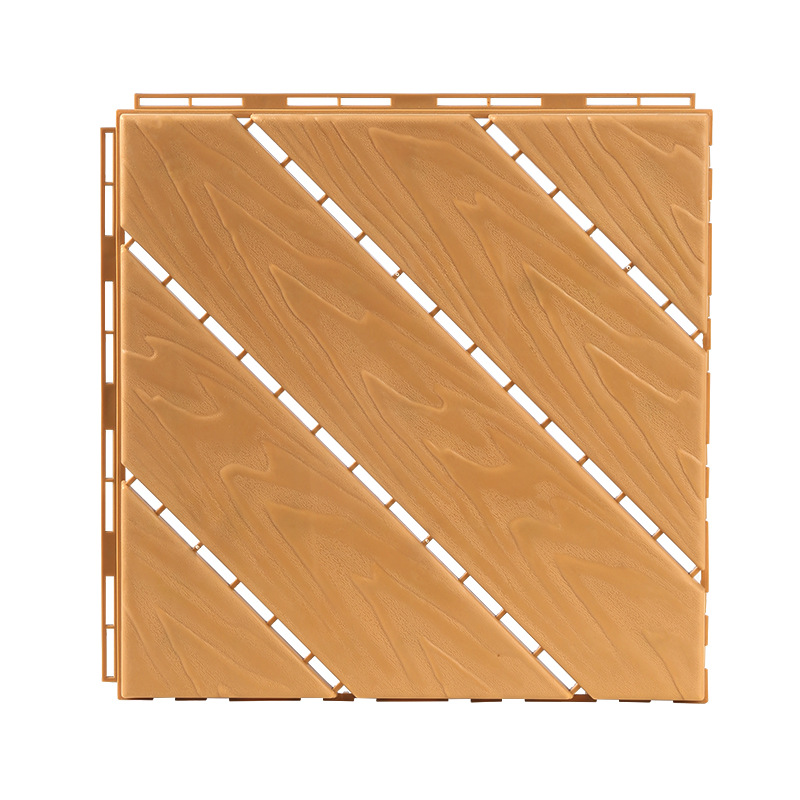 Plastic Assembled Floor Self-Assembled Balcony Terrace Floor Waterproof Outdoor Floor Imitation Plastic Wood Floor