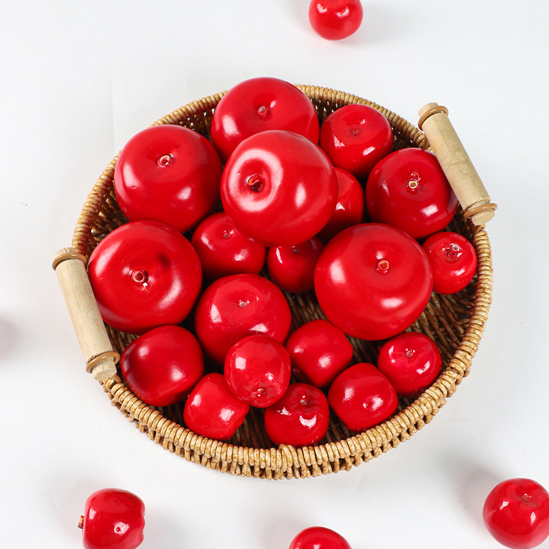 Simulated Fruit Decoration Props Photography Furnishings Foam Fake Candied Haws Single Fruit Model Simulated Candied Haws Skewers